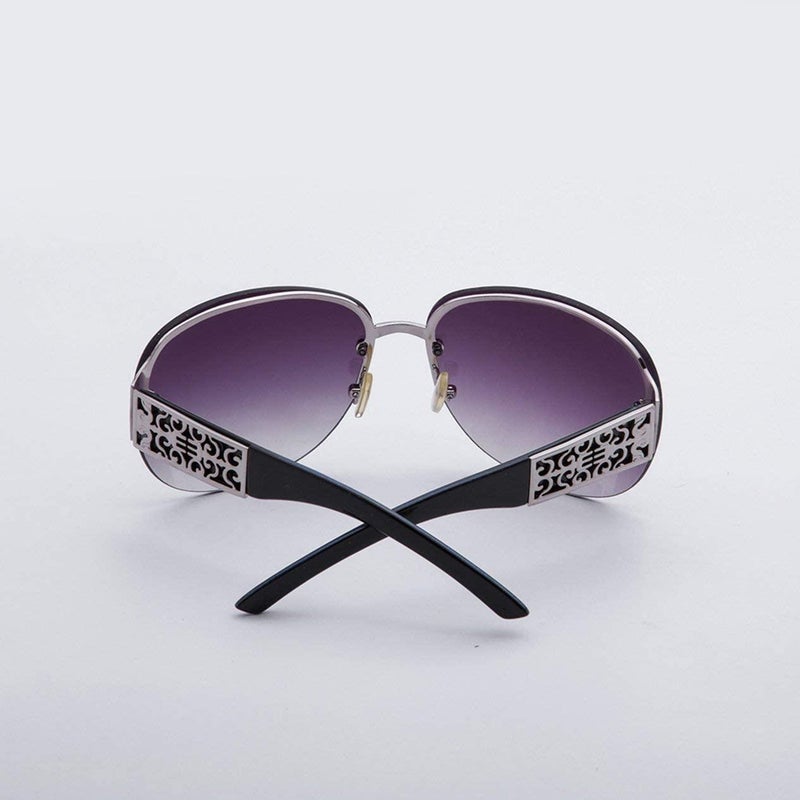 Sharpdo Women's UV Protection Semi-Rimless Sunglasses - Image 2