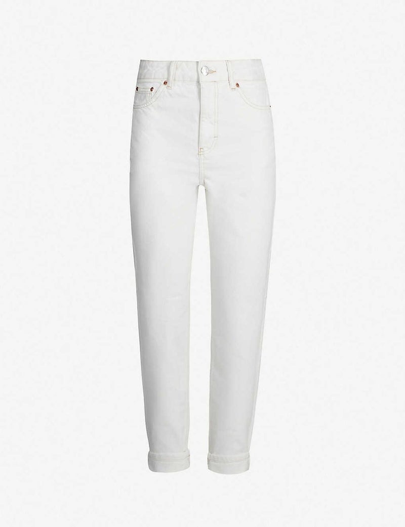TOPSHOP - Moto Mom Jeans White - Image 1