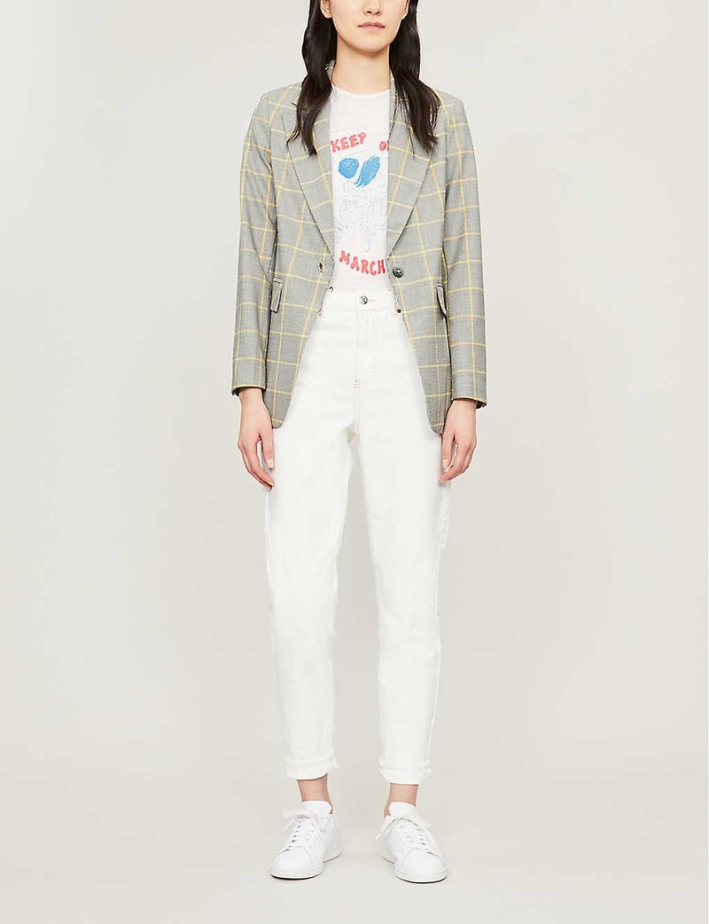 TOPSHOP - Moto Mom Jeans White - Image 1