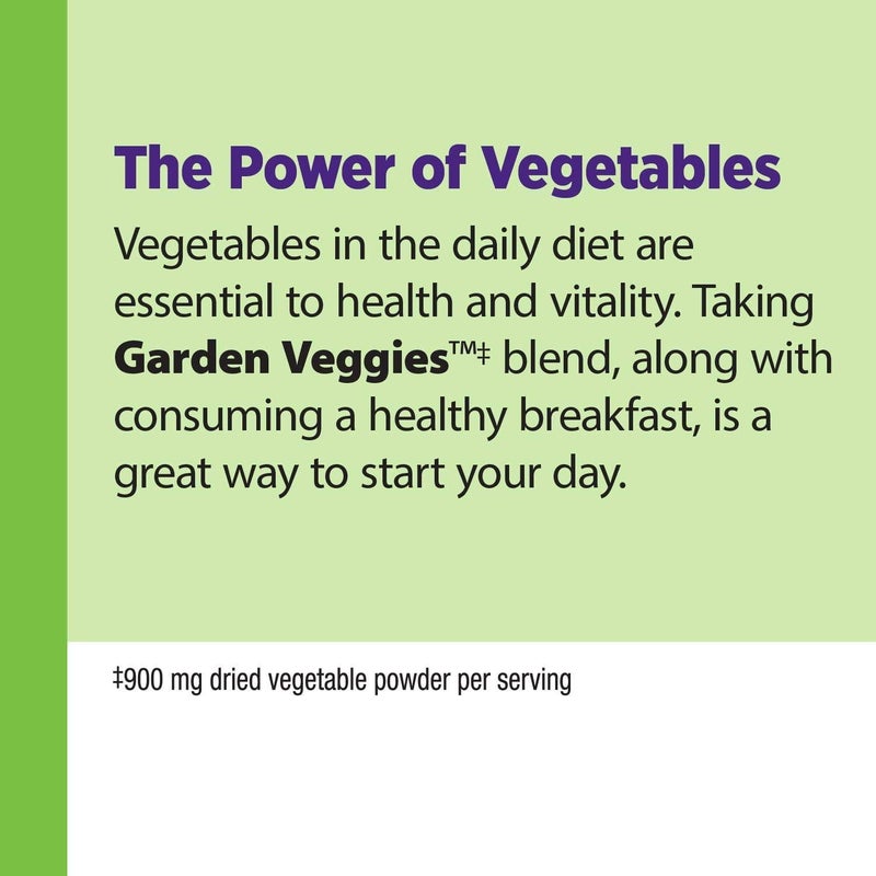 Nature's Way - Garden Veggies 12 Veggie Blend Dietary Supplement - 60 Vegetarian Capsules - Image 1