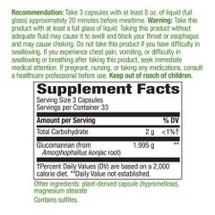 Nature's Way Glucomannan From Konjac Root 1995mg -100 Vegetarian Capsules  - Image 3