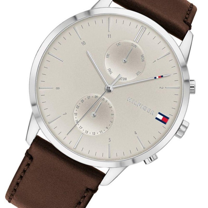 TOMMY HILFIGER - Men's Leather Chronograph Wrist Watch 1710404 - Image 1