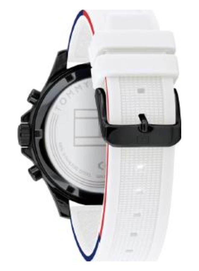 TOMMY HILFIGER - Men's Silicone Quartz Chronograph Wrist Watch With Calendar Display 1791723 - Image 1