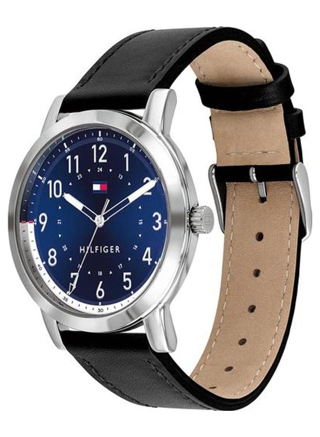 TOMMY HILFIGER men Leather Quartz Analog Wrist Watch 1791750 - Image 3