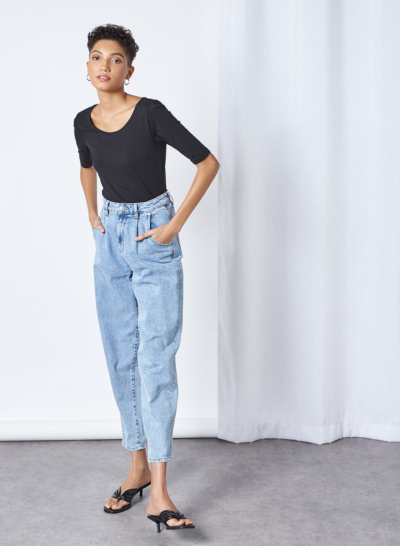 GINGER BY LIFESTYLE Scoop Back T-Shirt Black  - Image 4