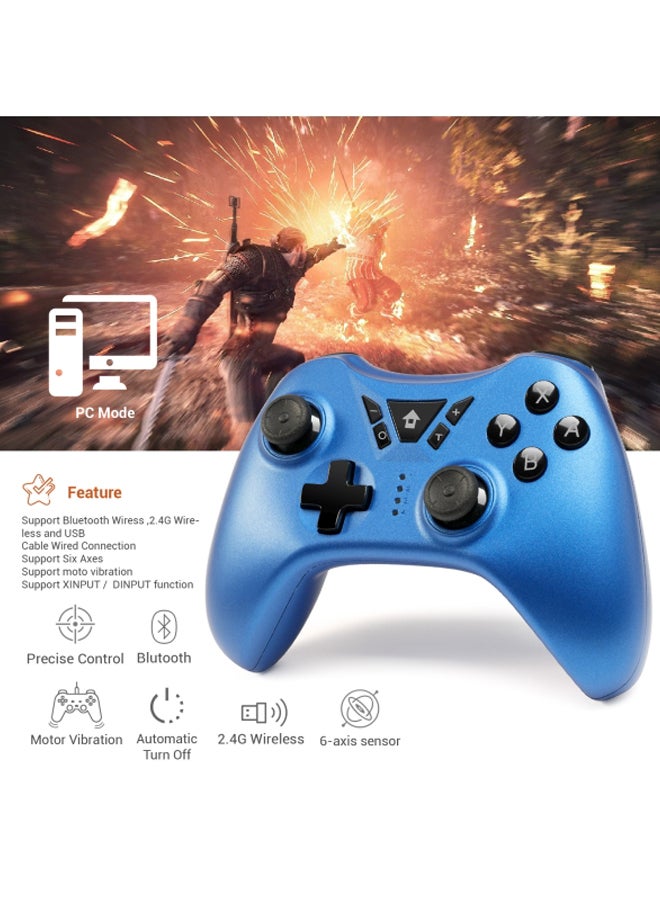 TSW05 Wireless Gamepad Compatible for Switch PS4 PS3 PC Android TV Box Bluetooth Connection Ergonomic Design Pressure Sensitive Buttons  - Image 4