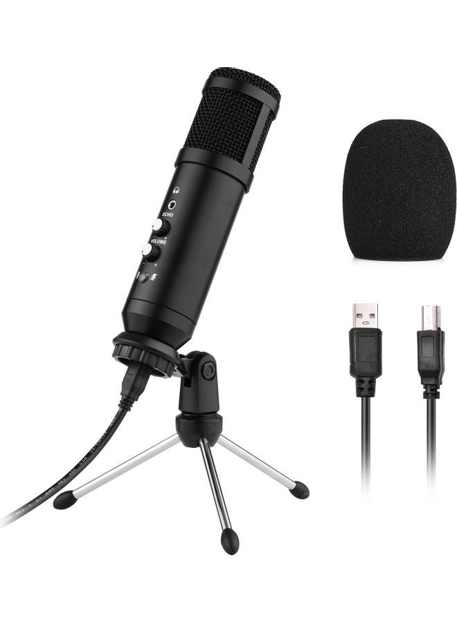 Studio Recording USB Condenser Microphone Black - Image 4