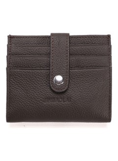 Belt Buckle Leather Wallet Coffee