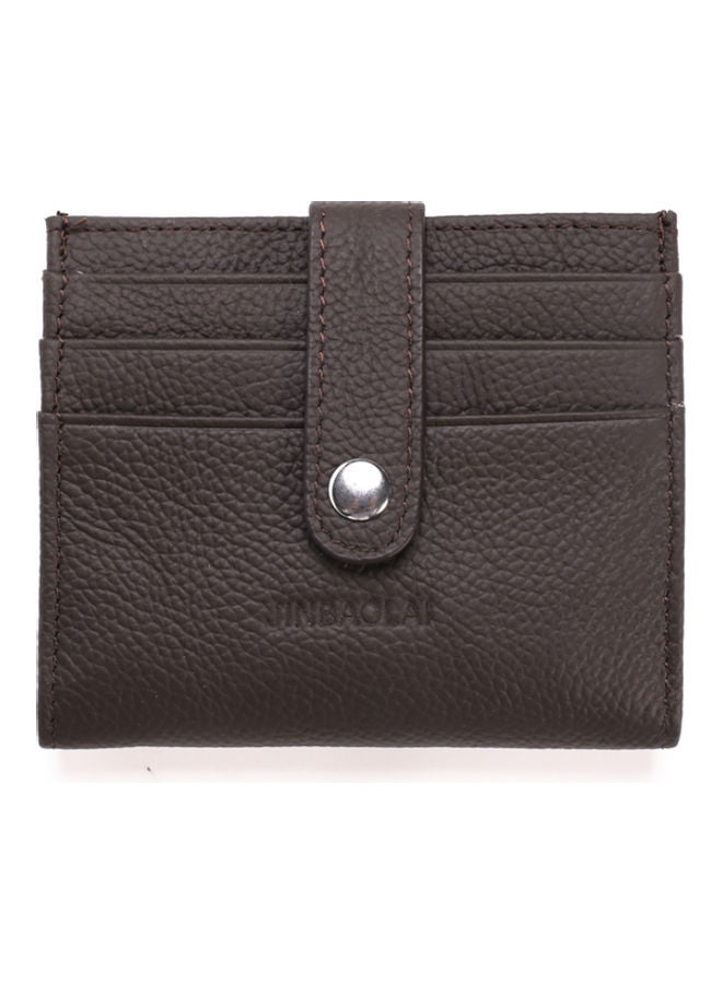 Beauenty - Belt Buckle Leather Wallet Coffee - Image 1