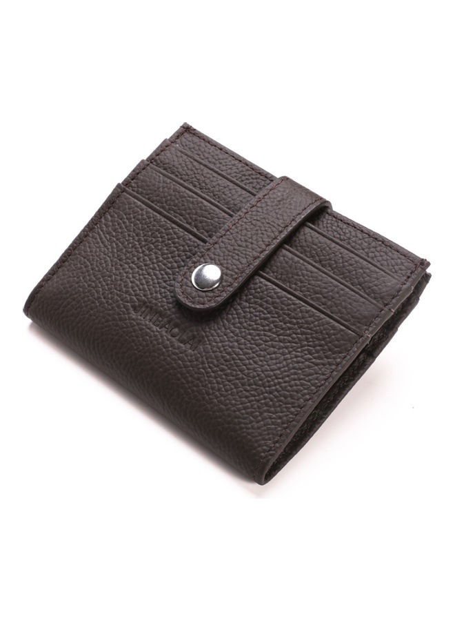 Beauenty - Belt Buckle Leather Wallet Coffee - Image 1