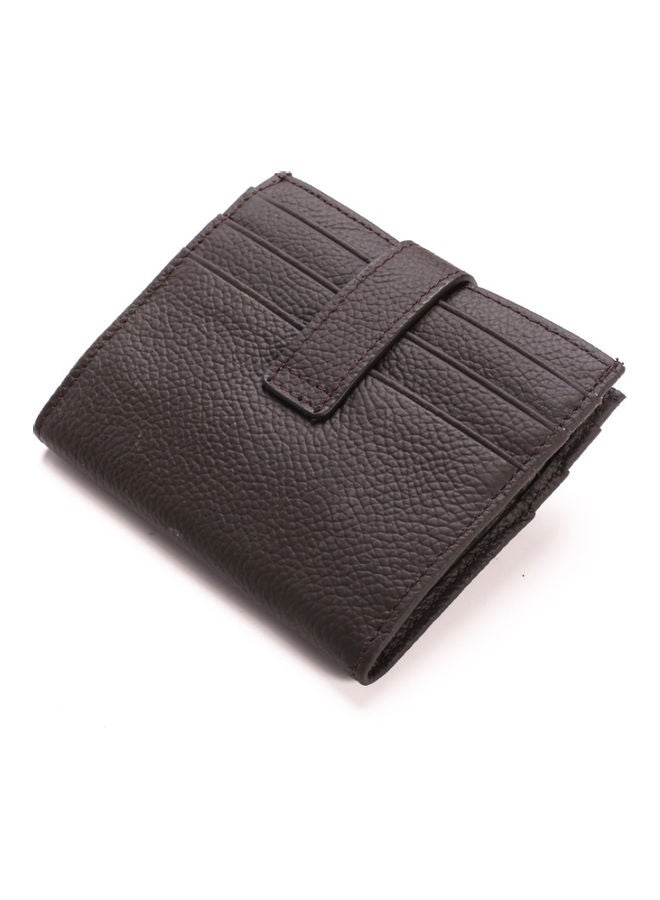 Beauenty - Belt Buckle Leather Wallet Coffee - Image 1