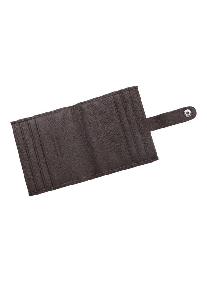 Beauenty - Belt Buckle Leather Wallet Coffee - Image 1