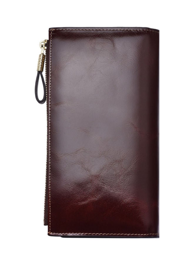 Beauenty - Antimagnetic Leather Purse Dark Coffe - Image 1