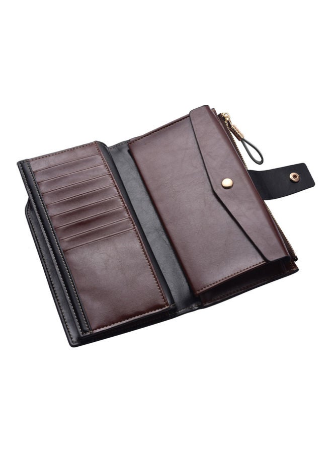 Beauenty - Antimagnetic Leather Purse Dark Coffe - Image 1