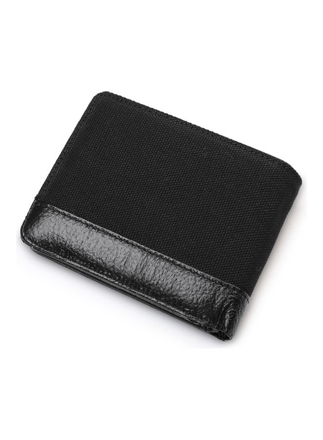 Beauenty - Leather Wallet Cowhide Change Silver Bag Personalized Black - Image 1