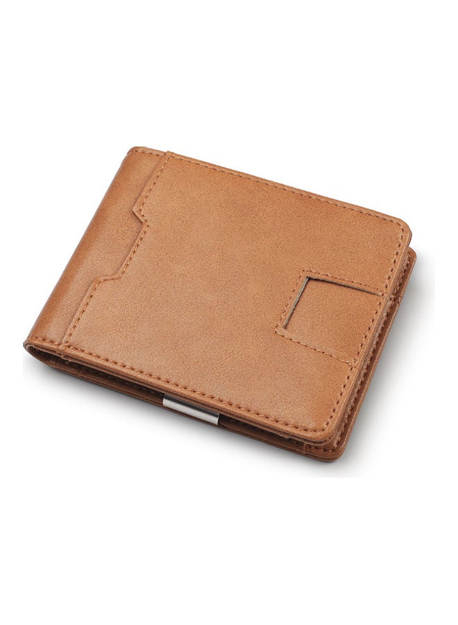 Beauenty Anti Magnetic Leather Wallet Light Coffee  - Image 1