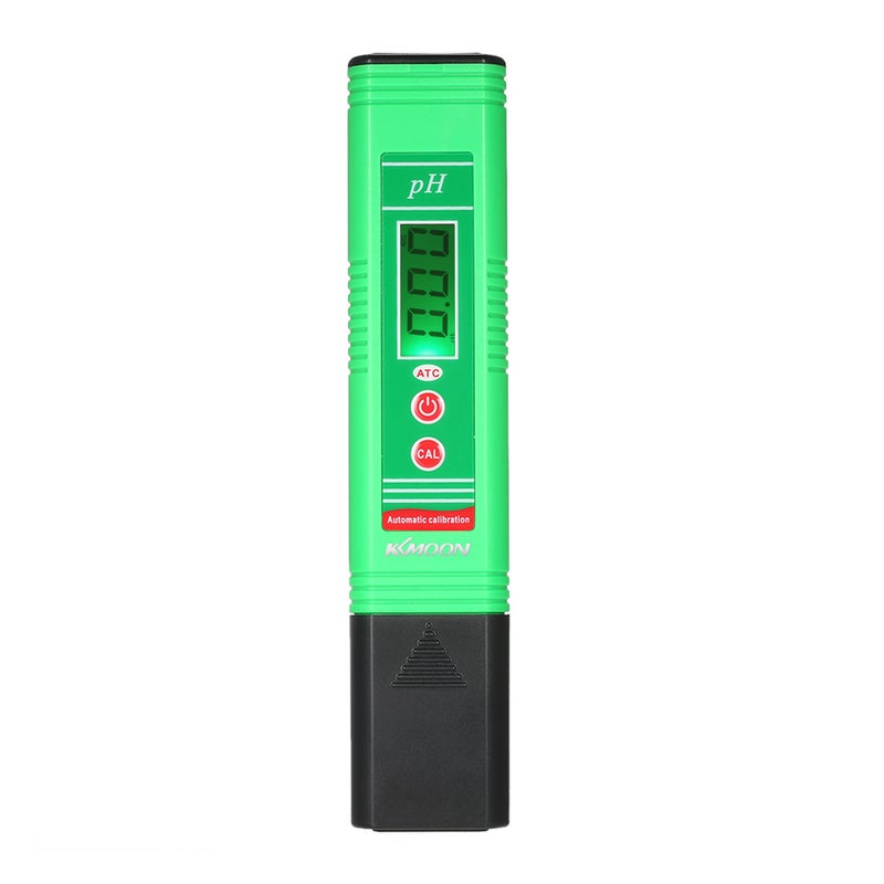 KKmoon - Professional And Power-Saving Pen-Type pH Meter With Automatic Temperature Compensation Function For Testing Water Quality Green 18.00 X 3.00 X 7.00cm - Image 1