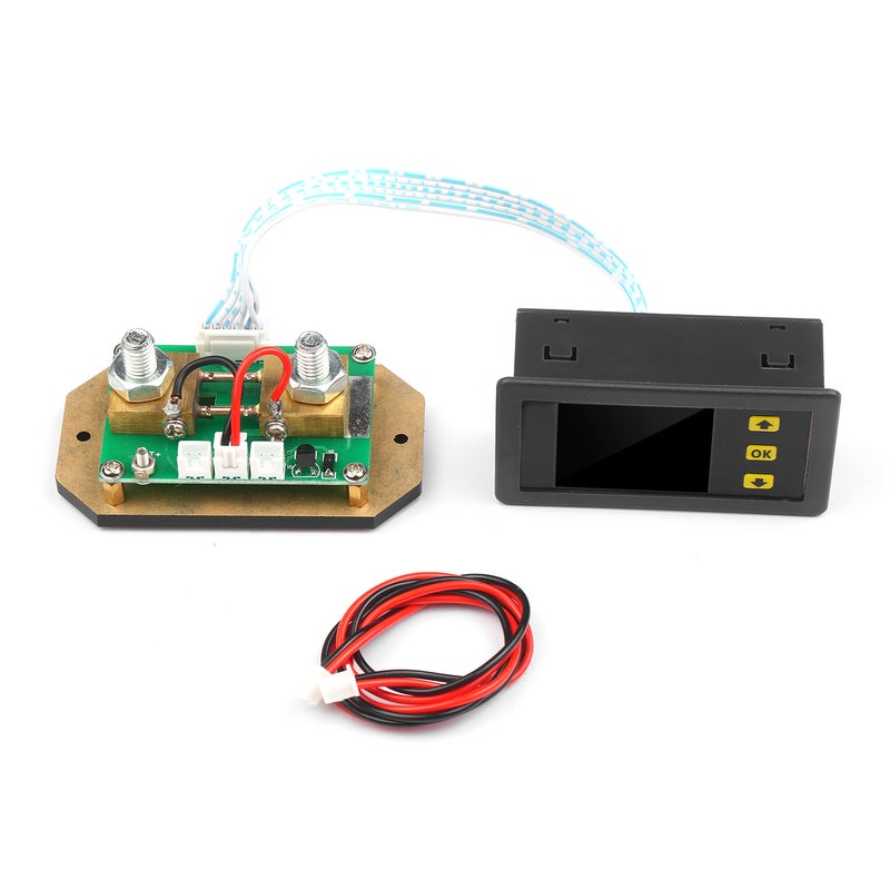 90V 0-100A Digital LCD Display Coulometer Black 12.00 X 5.00 X 12.00cm - Image 2