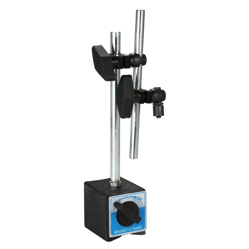 Magnetic Base Holder Iron Mini Flexible Bracket Tool with Double Adjustable Pole Black/Silver 25.00 X 5.50 X 8.50cm  - Image 2