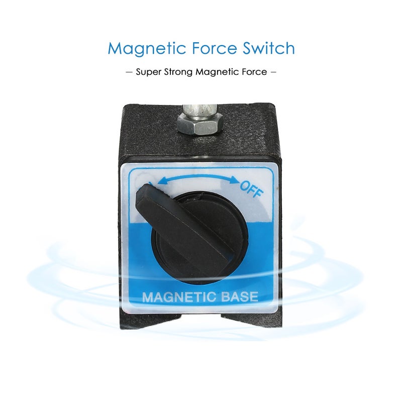 Magnetic Base Holder Iron Mini Flexible Bracket Tool with Double Adjustable Pole Black/Silver 25.00 X 5.50 X 8.50cm  - Image 3