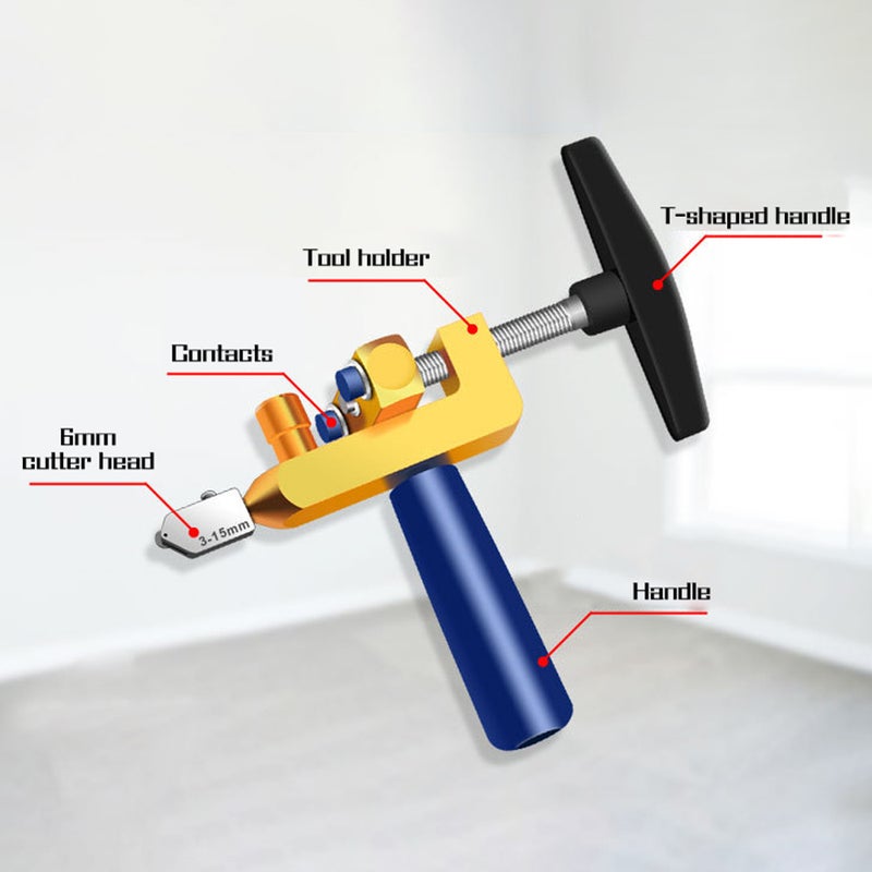 Portable Manual Glass Tile Opener Set Gold 18.40 X 4.35 X 12.80cm  - Image 1