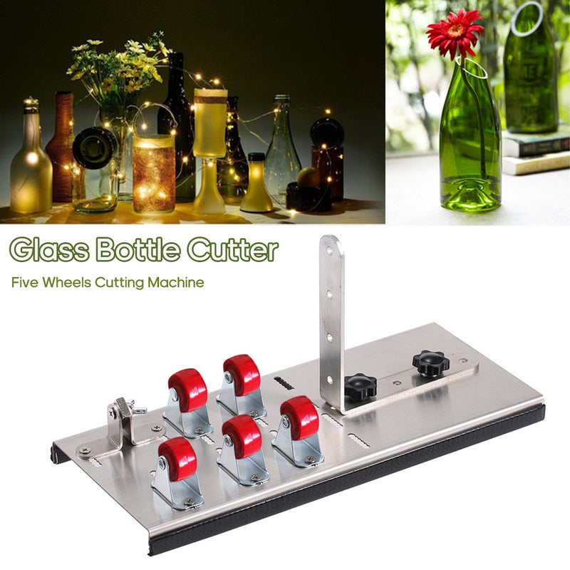 Adjustable Five Wheel Bottle Cutter With Accessory Silver 30.00 X 5.00 X 16.00cm  - Image 1