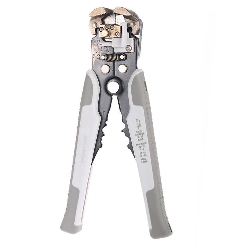 Generic Multifunctional Adjustable Cable Wire Stripper Crimping Tool Grey 28.00 X 1.50 X 12.50cm  - Image 1