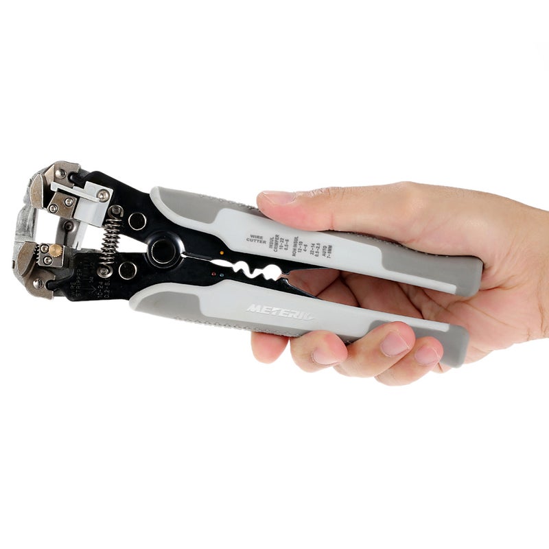Generic Multifunctional Adjustable Cable Wire Stripper Crimping Tool Grey 28.00 X 1.50 X 12.50cm  - Image 3