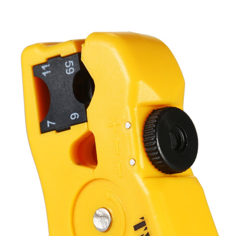 Generic Multifunctional Wire Stripper Cable Cutter Stripping Tool Yellow 18.30 X 2.50 X 12.00cm  - Image 2