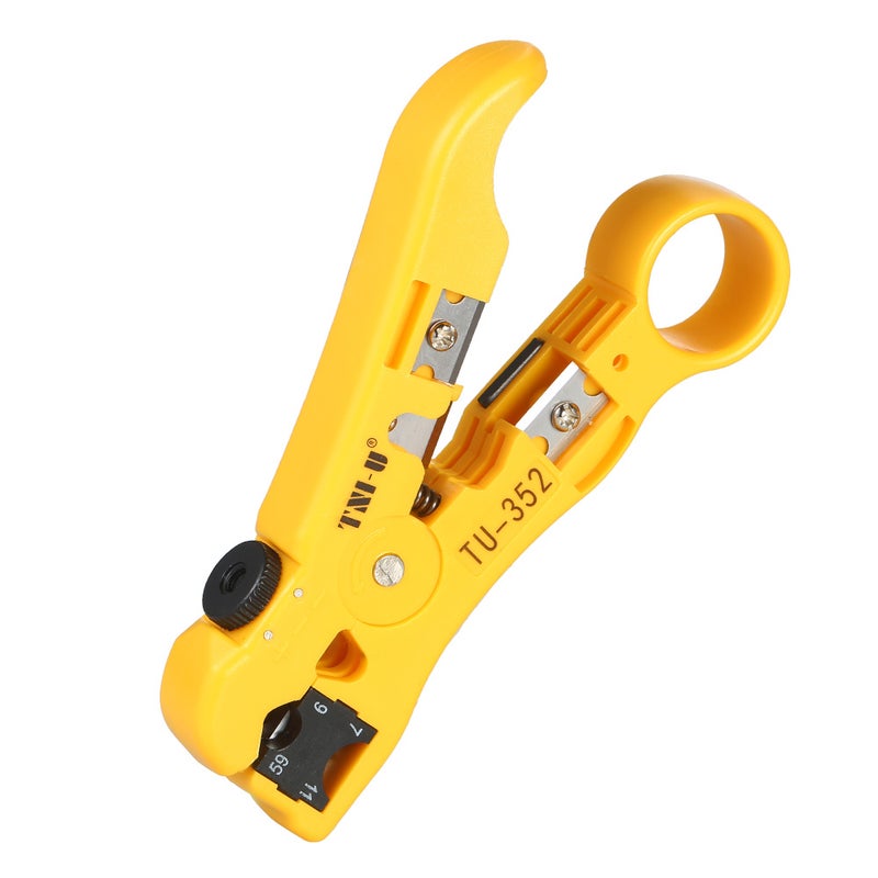 Generic Multifunctional Wire Stripper Cable Cutter Stripping Tool Yellow 18.30 X 2.50 X 12.00cm  - Image 4