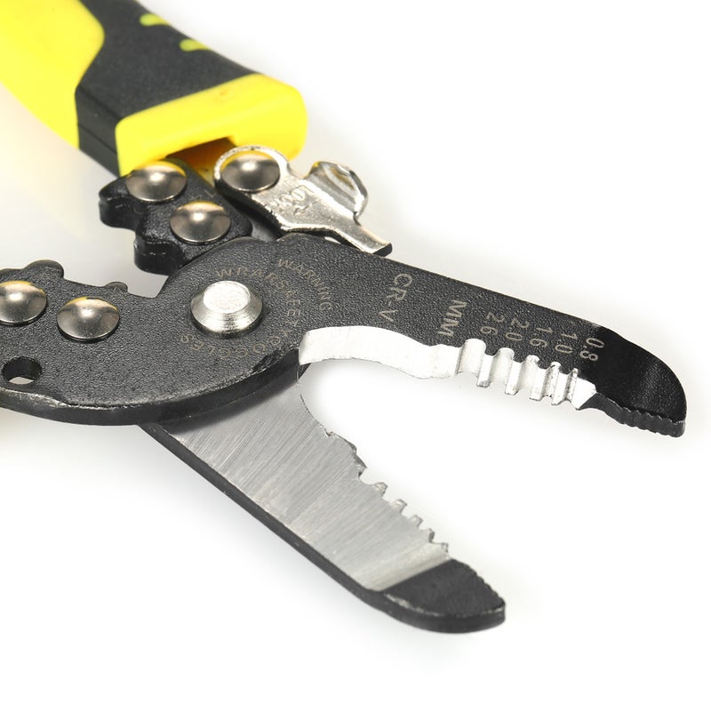 Multifunctional Cable Wire Stripper Cutter Crimping Pliers Stripping Tool Multicolor 24.00 X 2.00 X 8.50cm  - Image 2