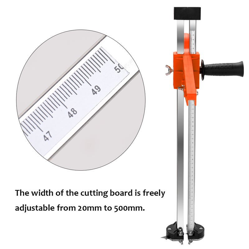 Portable Gypsum Board Cutter With Double Blade And 4 Bearings Orange 58.00 X 8.00 X 12.00cm  - Image 3