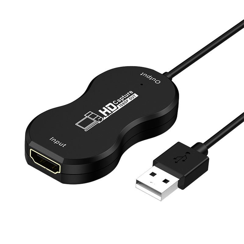 بطاقة التقاط فيديو عالية الدقة من منفذ USB إلى واجهة وسائط متعددة عالية الوضوح أسود 8.00 X 3.00 X 4.00سم  - Image 1