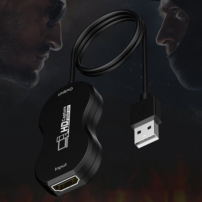بطاقة التقاط فيديو عالية الدقة من منفذ USB إلى واجهة وسائط متعددة عالية الوضوح أسود 8.00 X 3.00 X 4.00سم  - Image 4