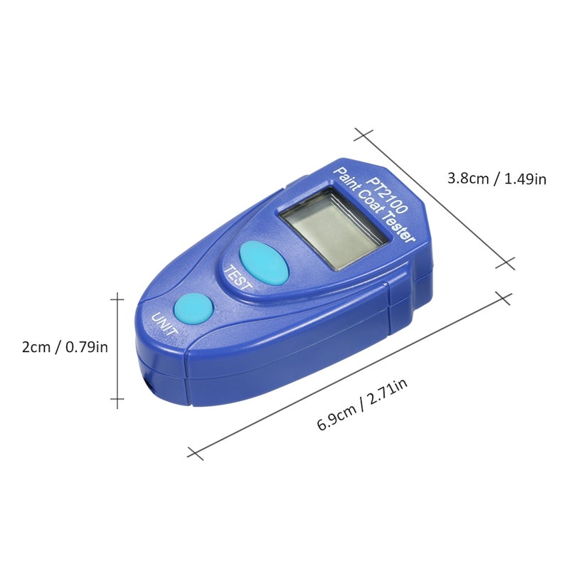 Mini Digital Accurate Car Paint Thickness Tester Blue 17.50 X 3.00 X 11.50cm  - Image 3