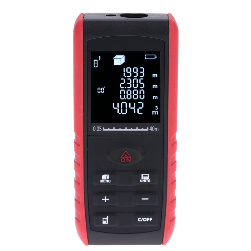 Digital Laser Distance Meter Black/Red 17.60 X 4.10 X 12.60cm  - Image 1