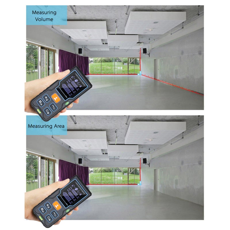 Handheld Laser Distance Meter Blue 16.80 X 4.30 X 11.50cm - Image 2