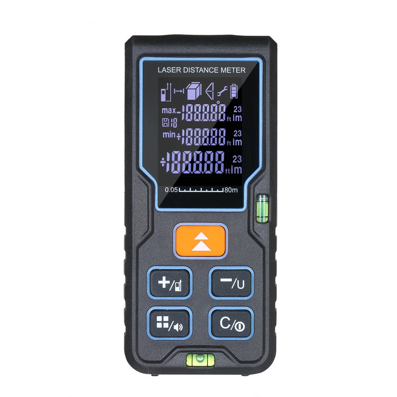 Handheld Laser Distance Meter Blue 16.80 X 4.30 X 11.50cm - Image 1