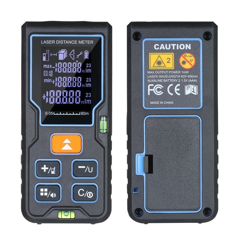 Handheld Laser Distance Meter Blue 16.80 X 4.30 X 11.50cm - Image 2