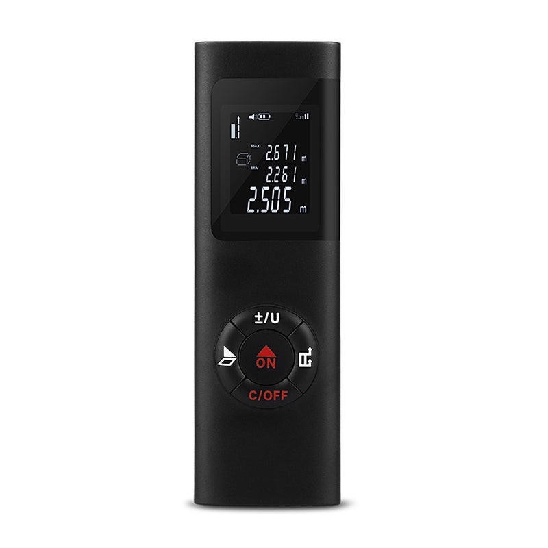 Mini Digital Distance Measuring Meter Black 13.50 X 3.50 X 7.00cm - Image 1