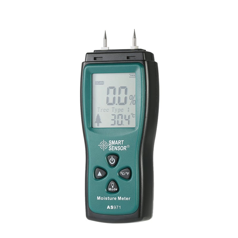 مقياس رطوبة بشاشة عرض LCD أخضر 22.00 X 3.50 X 15.00سم  - Image 2