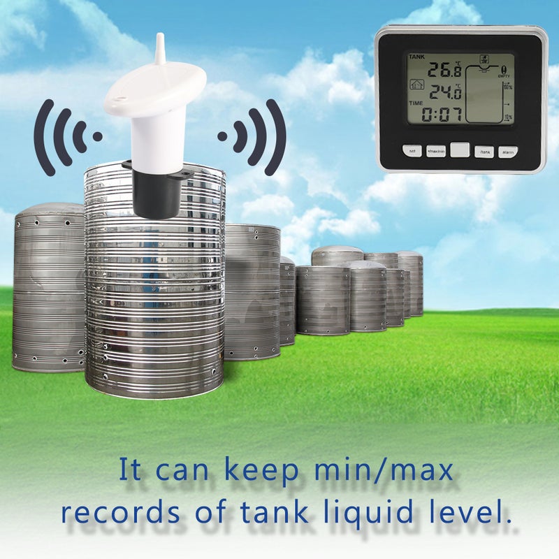 ماركة غير محددة جهاز استشعار وقياس مستوى العمق بالموجات فوق الصوتية مع شاشة عرض LCD أبيض/ أسود 16.50 X 10.50 X 11.00سم  - Image 4