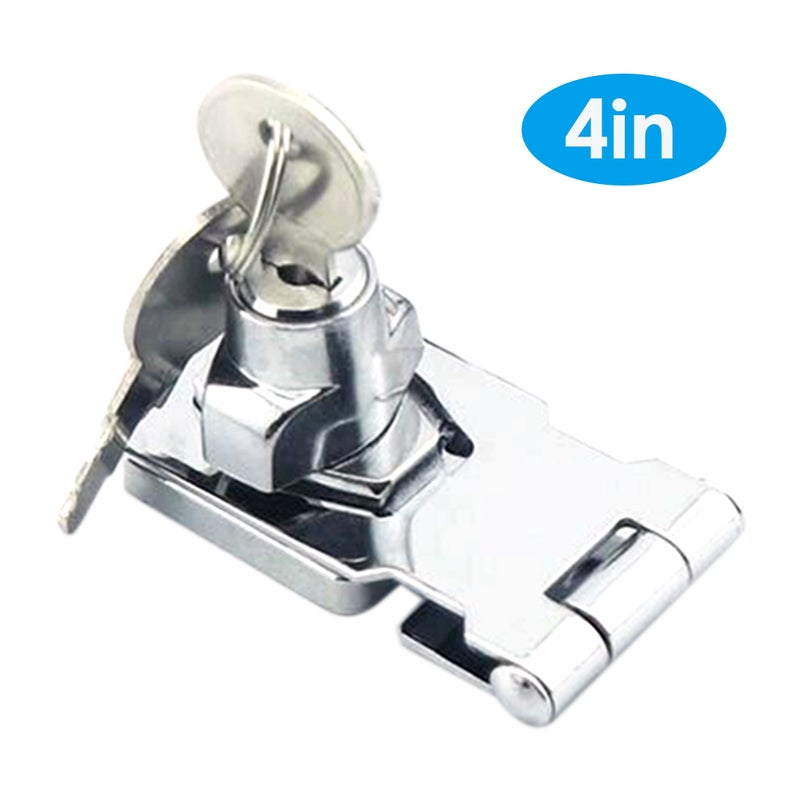 4 Inch Door Latch Lock Silver 11.00 X 4.00 X 4.00cm  - Image 1