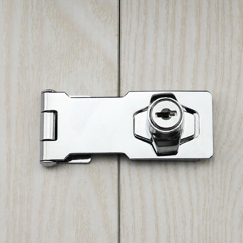 3 Inch Door Lock Latch With Keys Silver 11.00 X 4.00 X 4.00cm - Image 3