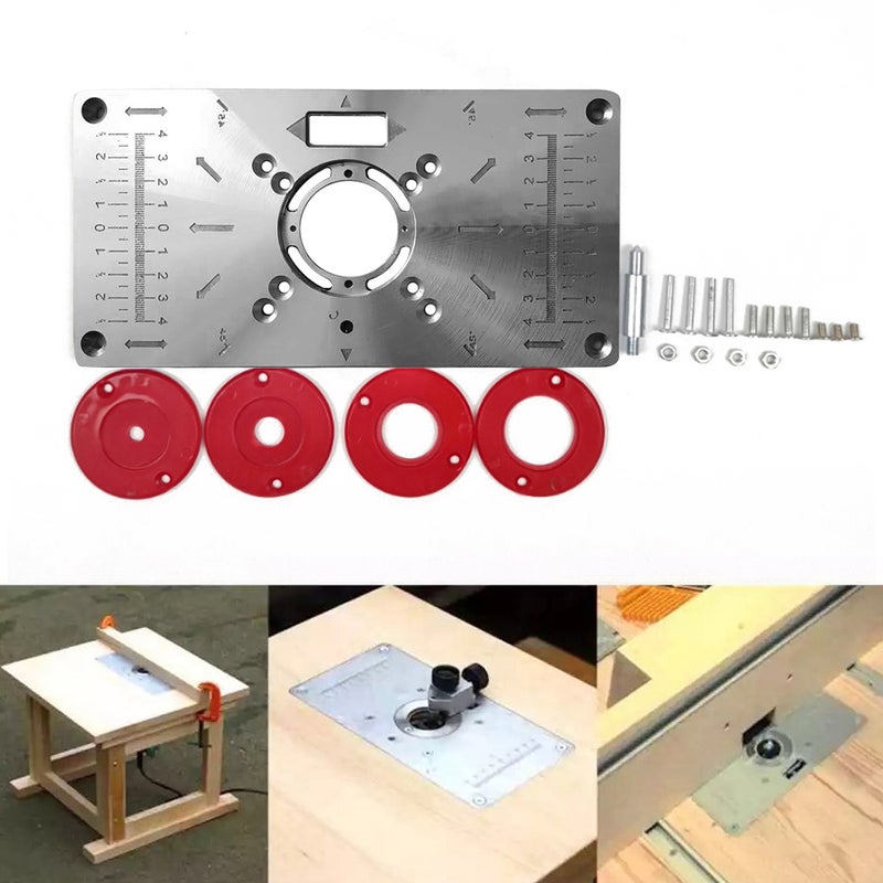 Router Table Insert Plate Trimmer Engraving Machine Tool Multicolor 25.00 X 7.00 X 13.00cm  - Image 5