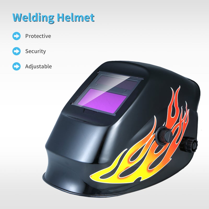 Solar Power Automatic Darkening Welding Helmet Mask Black 33.00 X 25.00 X 25.00cm  - Image 5