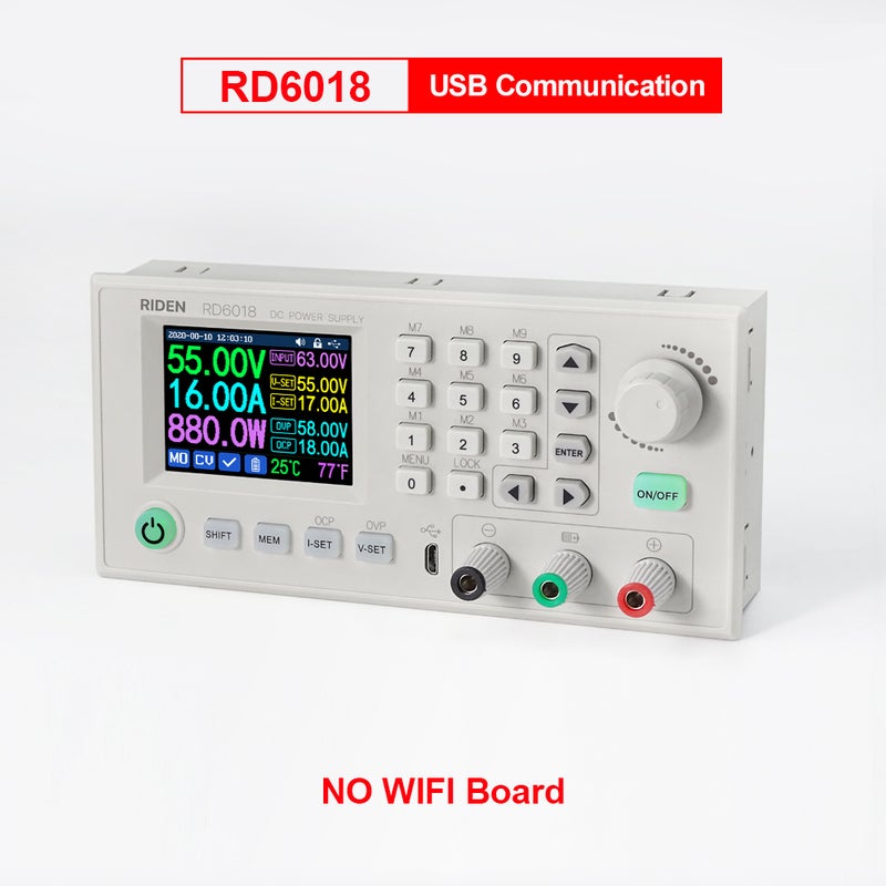 Generic - RD6018 18A Constant-Voltage and Constant-Current Direct-Current Power-Supply Module Keypad PC Software Control Voltmeter Multicolor 25.00 X 10.00 X 15.00cm - Image 1