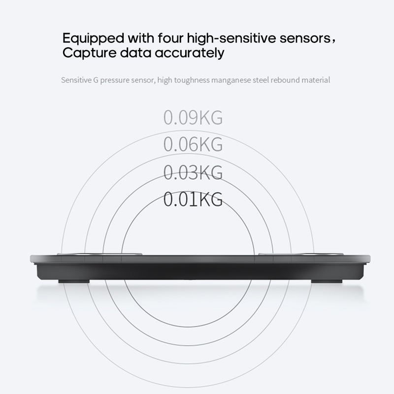 Intelligent BT Electronic Digital Weight Scale With Smartphone App Blue 29.50 X 5.00 X 29.50cm - Image 3