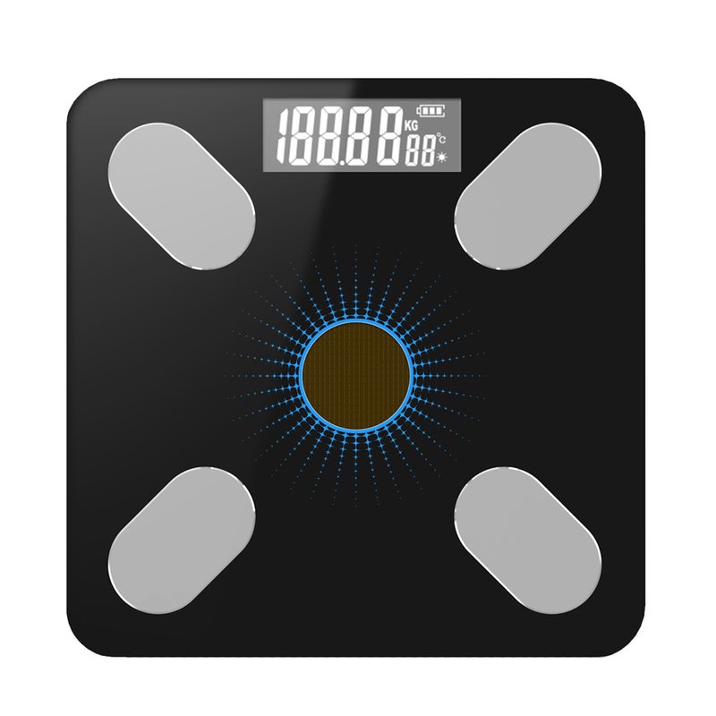 Intelligent BT Electronic Digital Weight Scale With Smartphone App Blue 29.50 X 5.00 X 29.50cm - Image 1