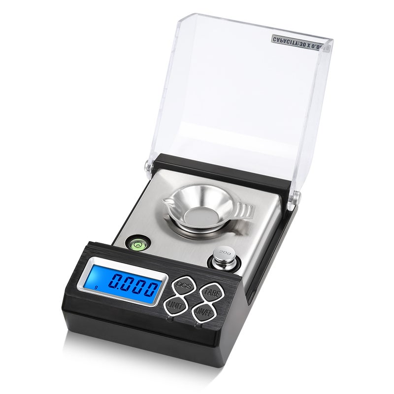 High Precision Professional Digital Milligram Scale Black/Silver 16.00 X 7.00 X 10.00cm - Image 1